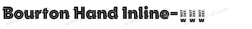 Bourton Hand Inline字体转换